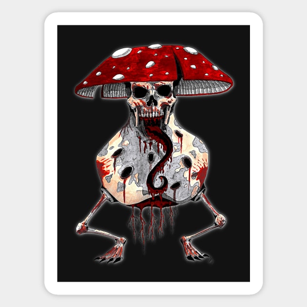 Evil Mushroom Sticker by Nogh.art